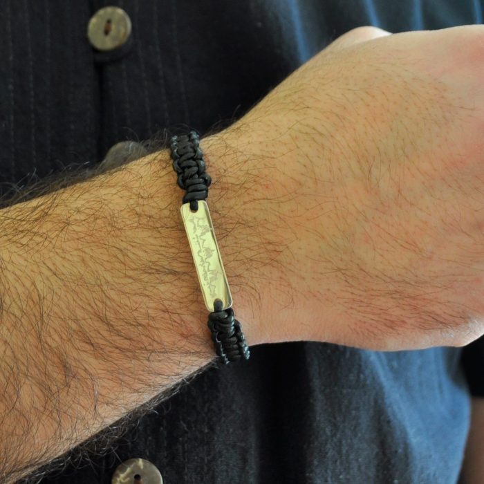 pulsera plata personalizado latido bebe ecografia