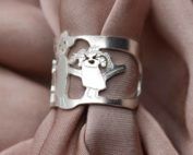 anillo de plata dibujo ninos